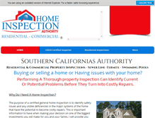 Tablet Screenshot of homeinspectionauthority.com